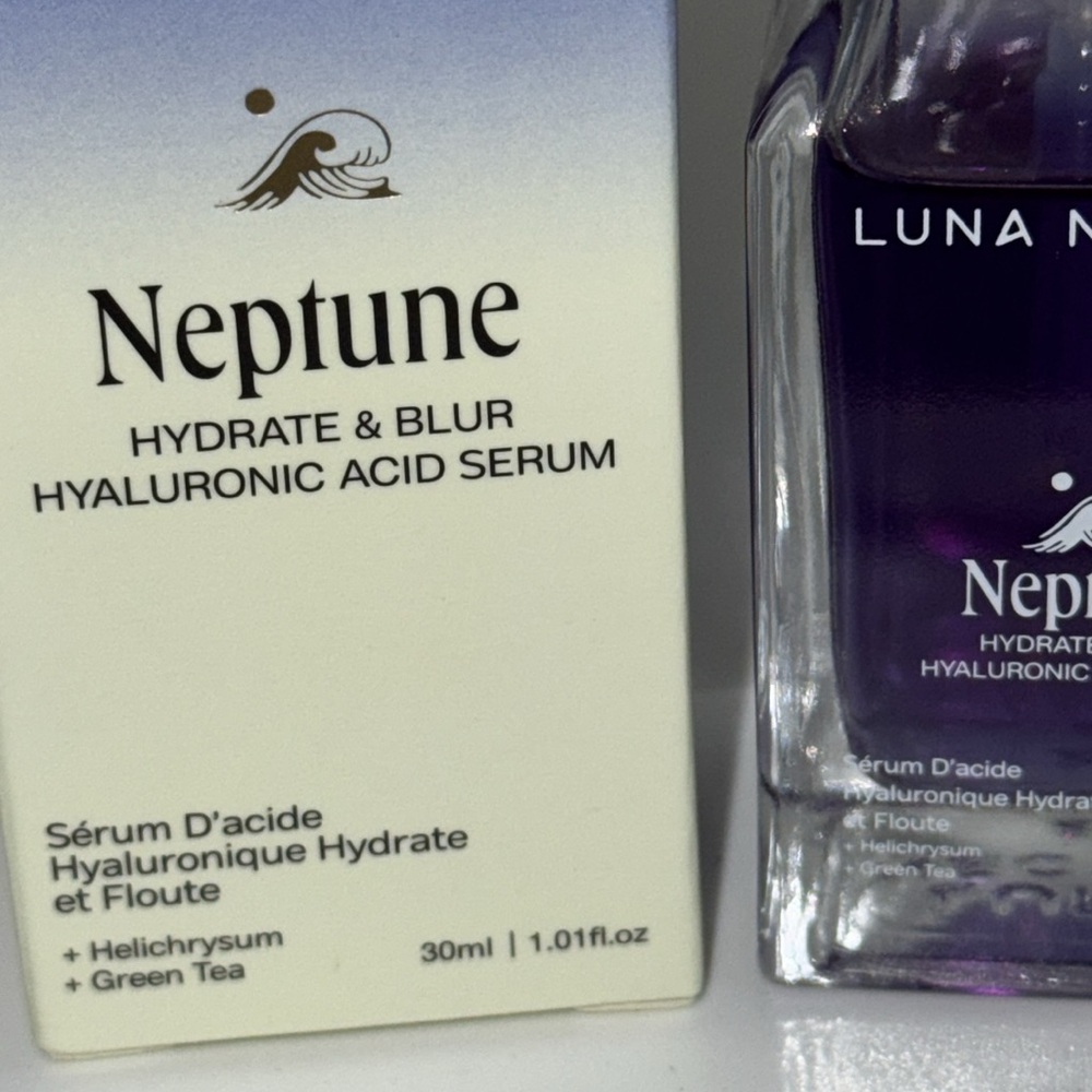 Luna Nectar Neptune Blur & Hydrate Hyaluronic Acid Facial Serum 1oz NEW - Picture 3 of 9